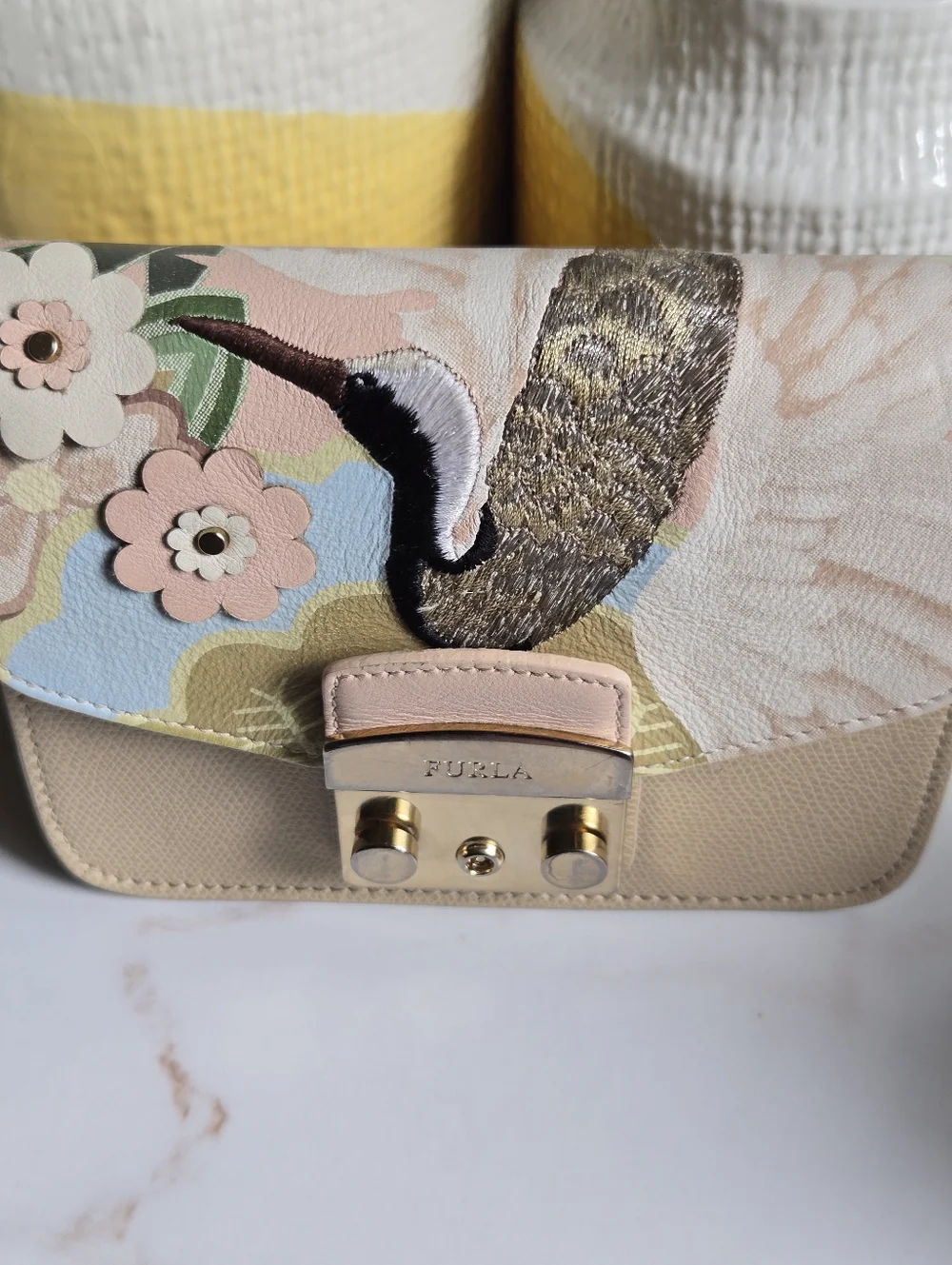 GUC Furla My Play Metropolis Flap Limited Edition Crossbody Bag - Picture 5 of 14